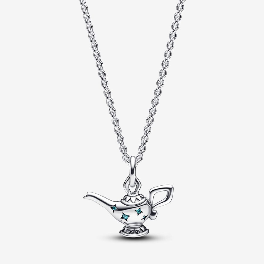 FINAL SALE - Disney Aladdin Magic Lamp Pendant Collier Necklace image number 0