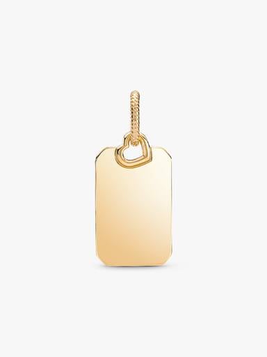 Pendentif Étiquette rectangulaire à graver