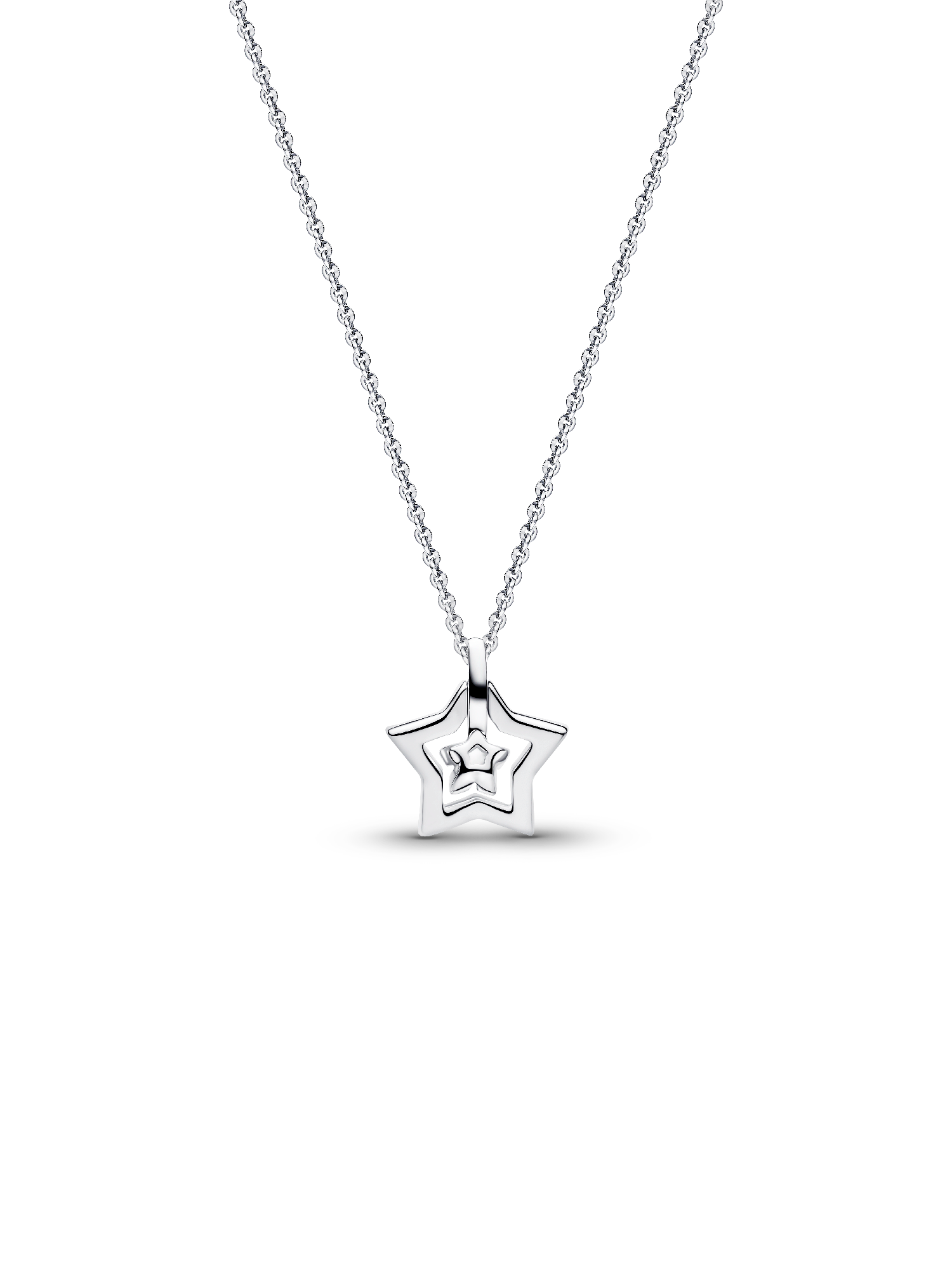 Pandora Talisman Sterling Silver Lab-Grown Diamond Star Pendant Necklace