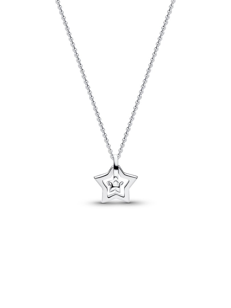 Pandora Talisman Sterling Silver Lab-Grown Diamond Star Pendant Necklace