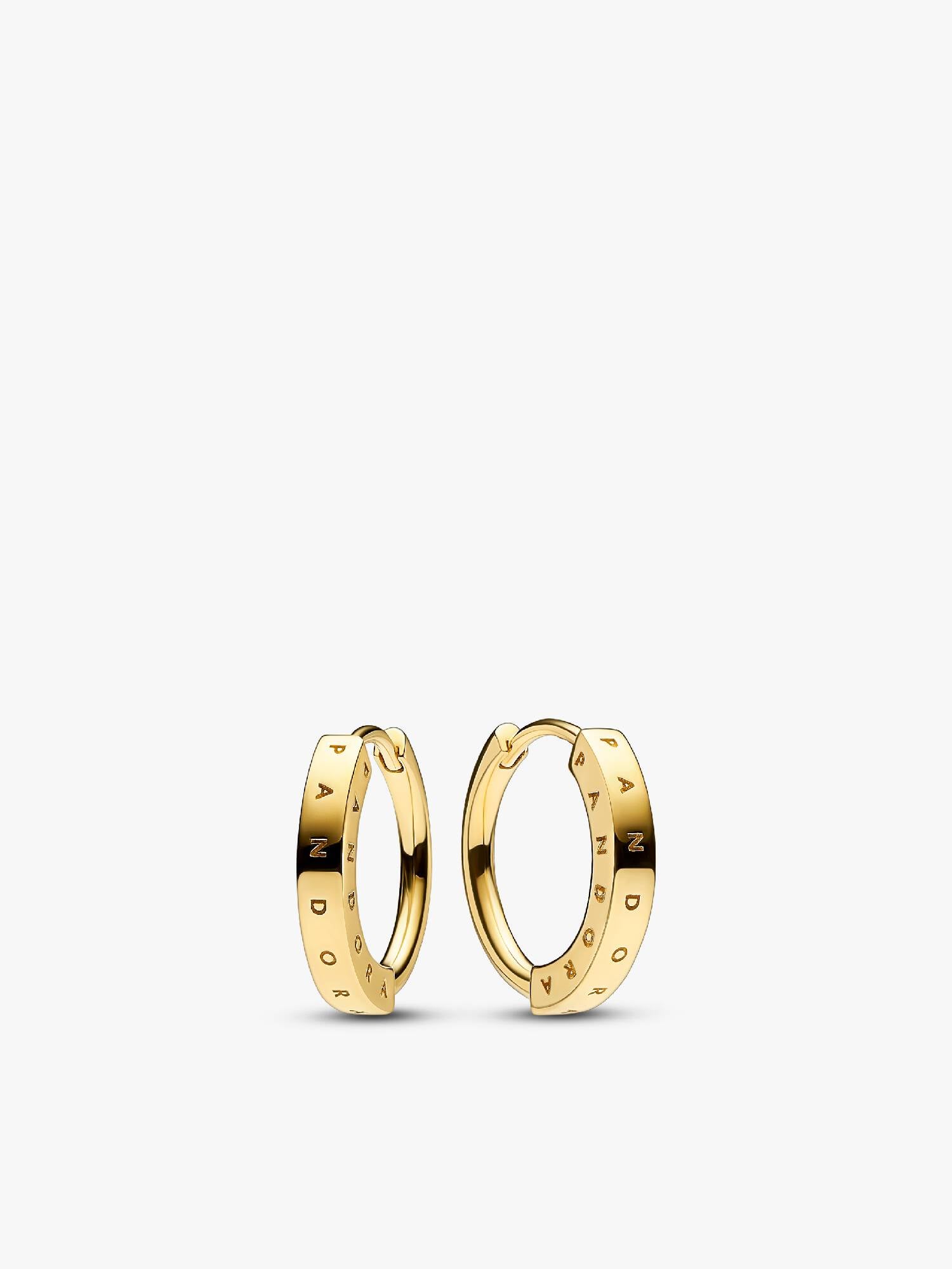 FINAL SALE - Pandora Signature I-D Hoop Earrings