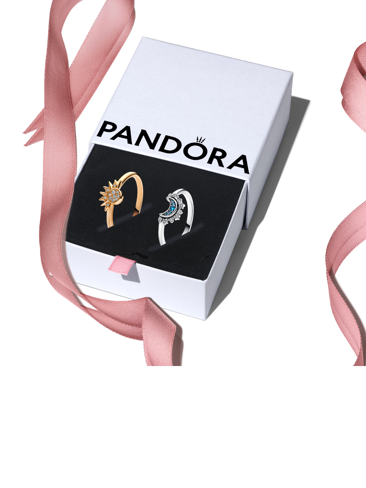 Celestial Sun and Moon Ring Set