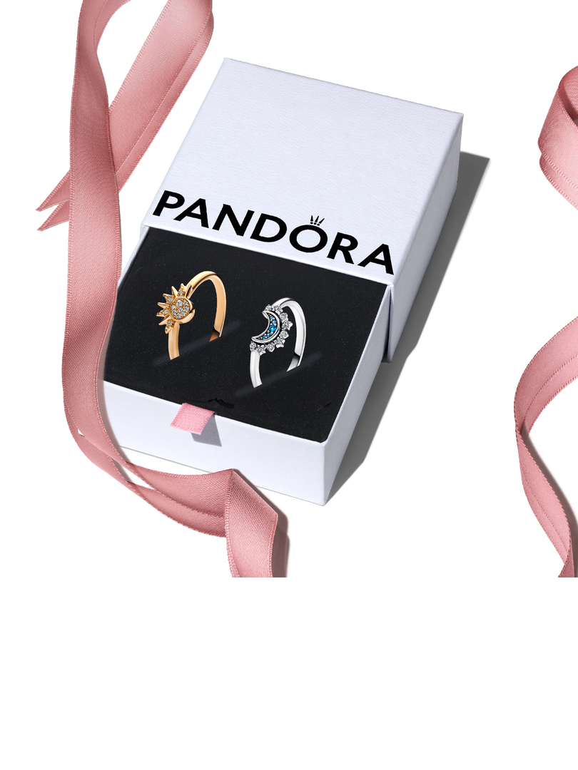 Celestial Sun and Moon Ring Set