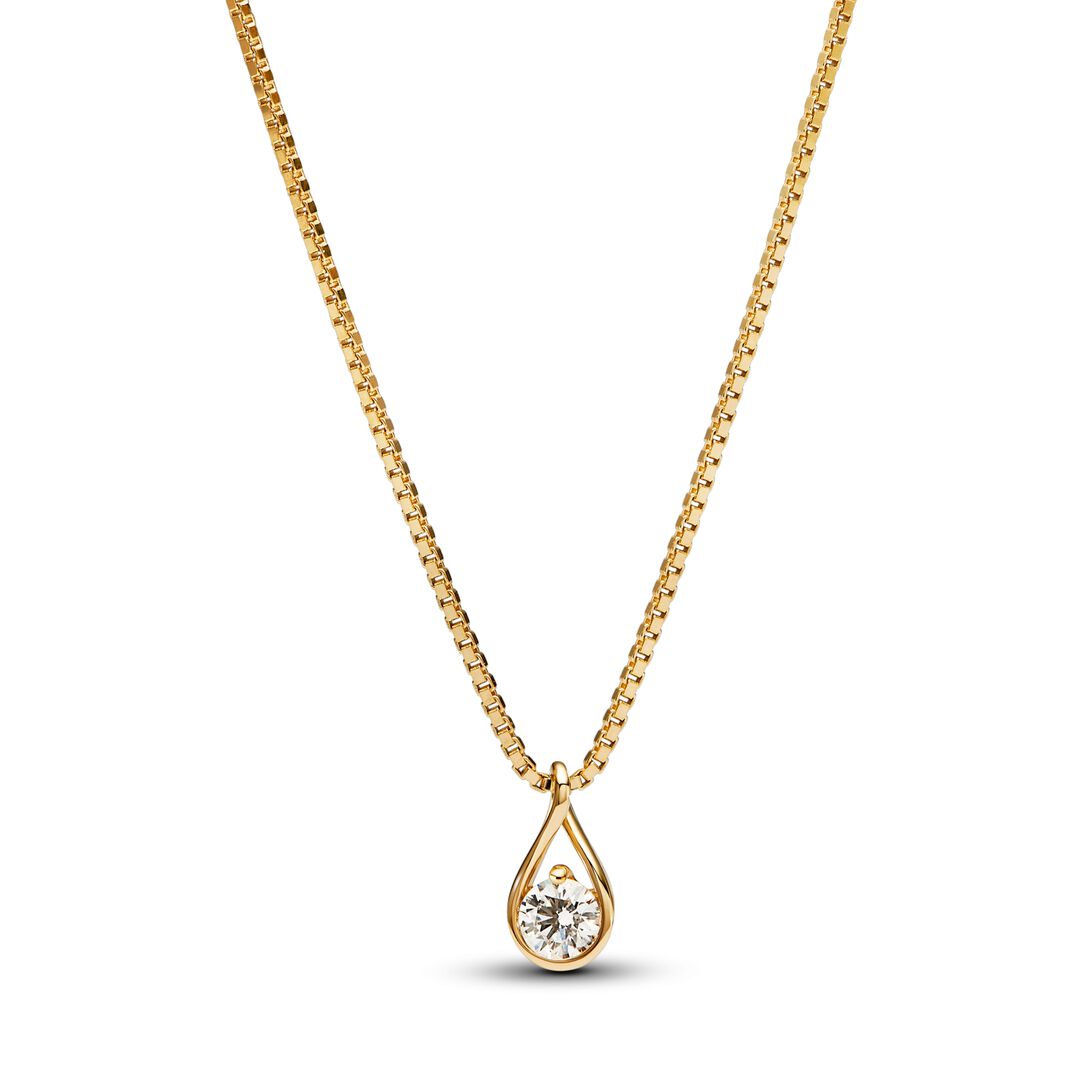 Pandora Infinite Lab-grown Diamond Pendant & Necklace carat tw 14k Gold