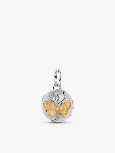 Butterfly Medallion Necklace Set