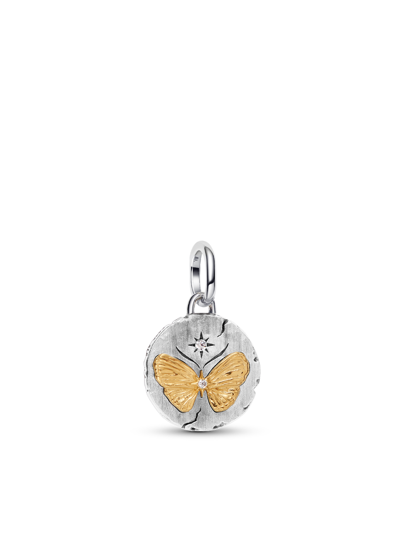 Butterfly Medallion Necklace Set