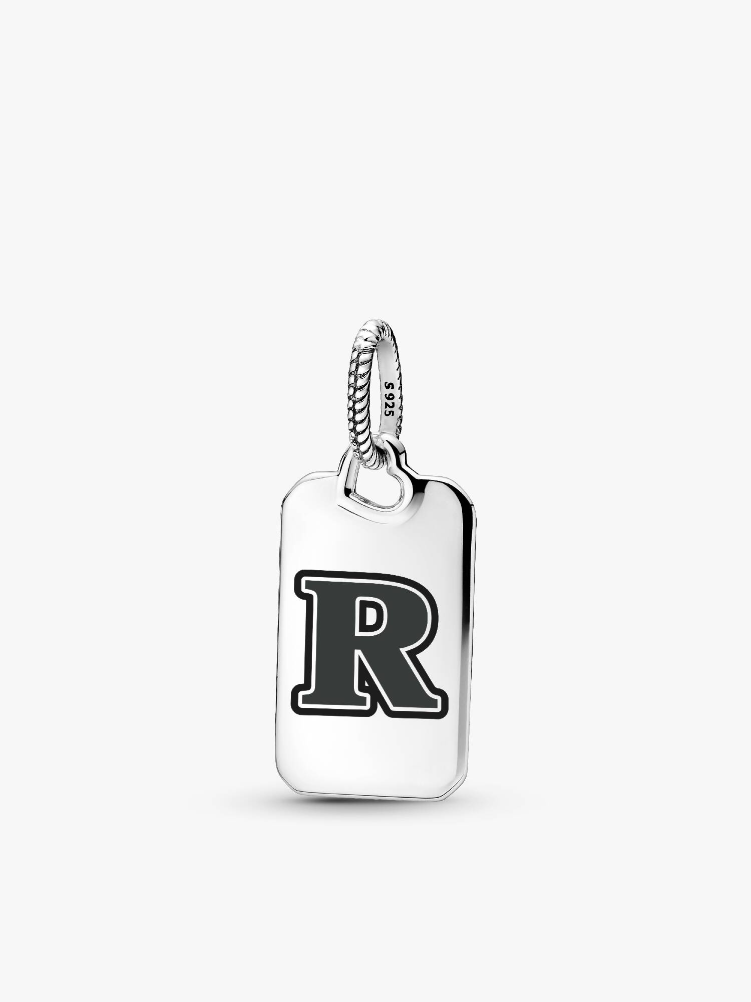 Letter R Rectangle Pendant