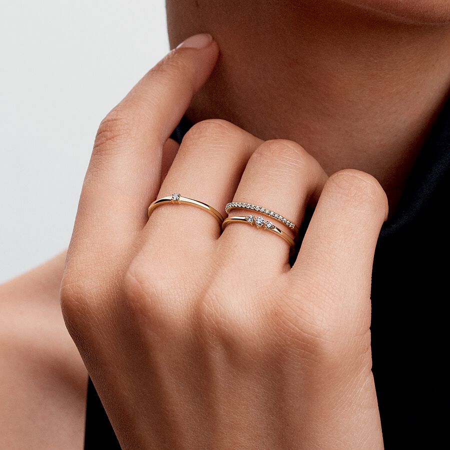 Era Lab Pandora Era Lab-Grown Diamond Single Stone Ring | Gold | Pandora Canada