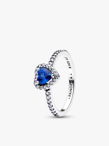 Deep Ocean Elevated Hearts Ring Set