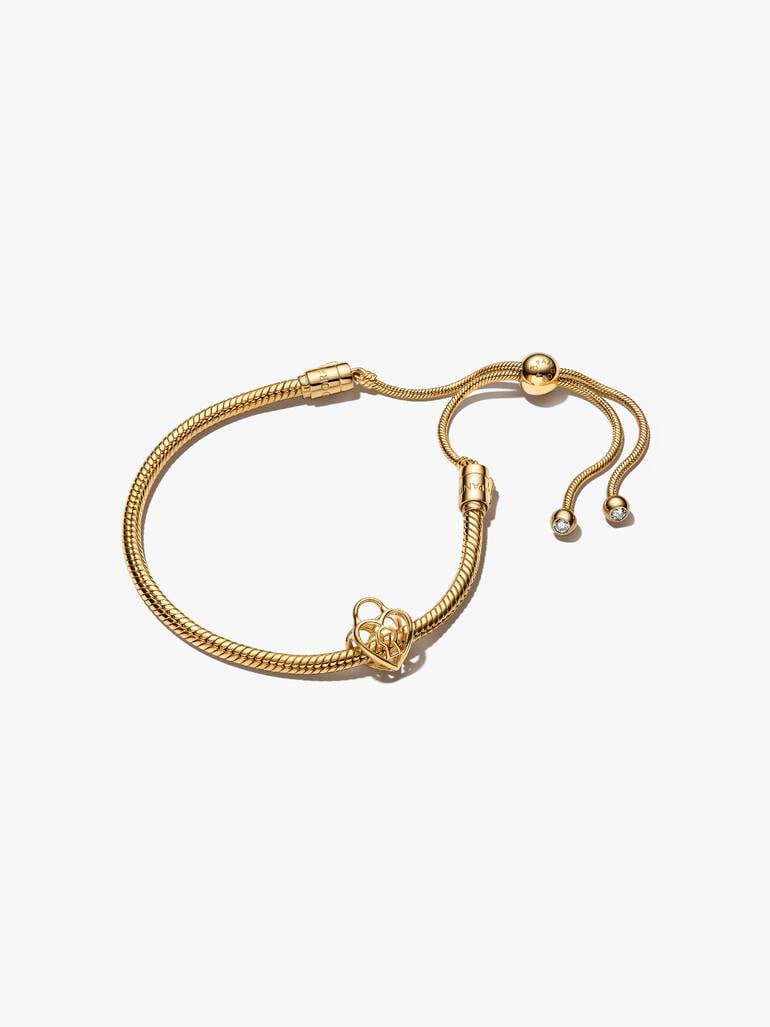 Ensemble-cadeau bracelet à charm Cadenas en cœur
