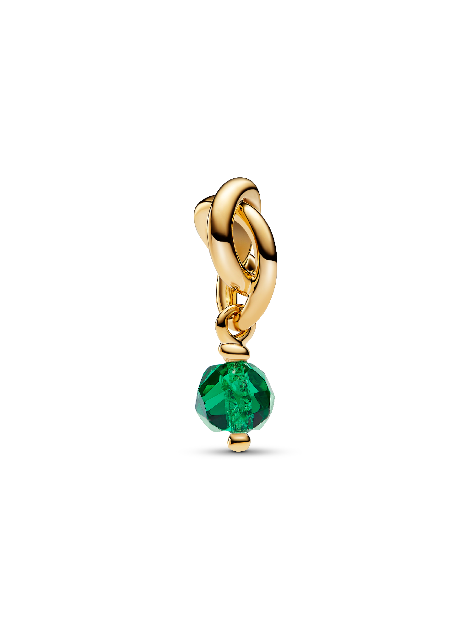 Charm-pendentif Cercle éternel vert royal de mai