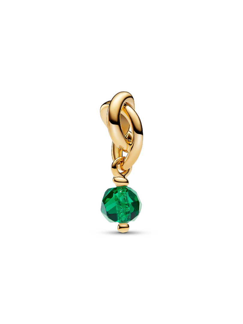 Charm-pendentif Cercle éternel vert royal de mai