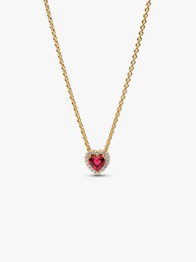 Collier à cœur surélevé