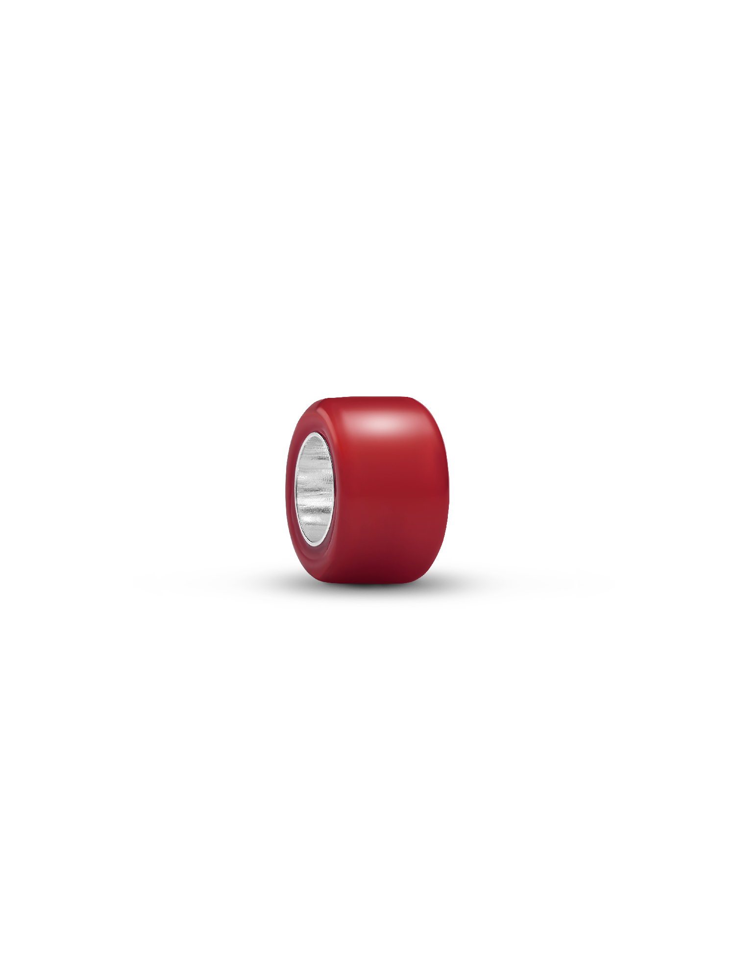 Mini charm en verre de Murano rouge