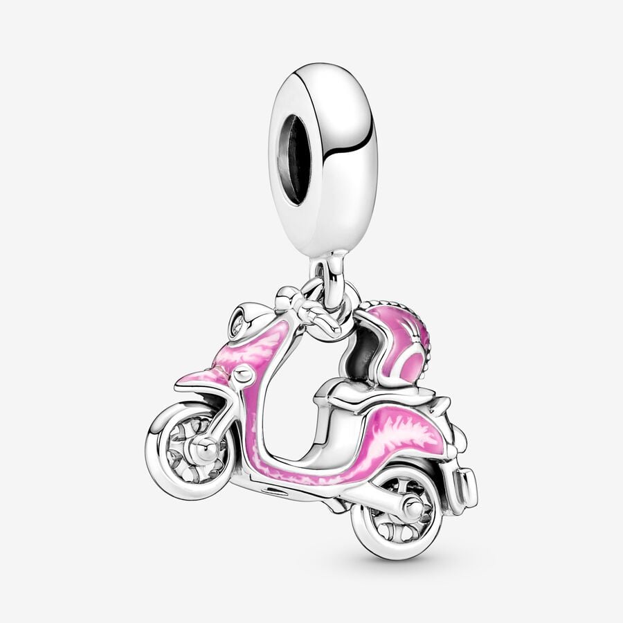 Charm-pendentif Scooter rose image number 0