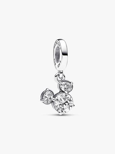 FINAL SALE - Disney Mickey Mouse Sparkling Head Silhouette Dangle Charm