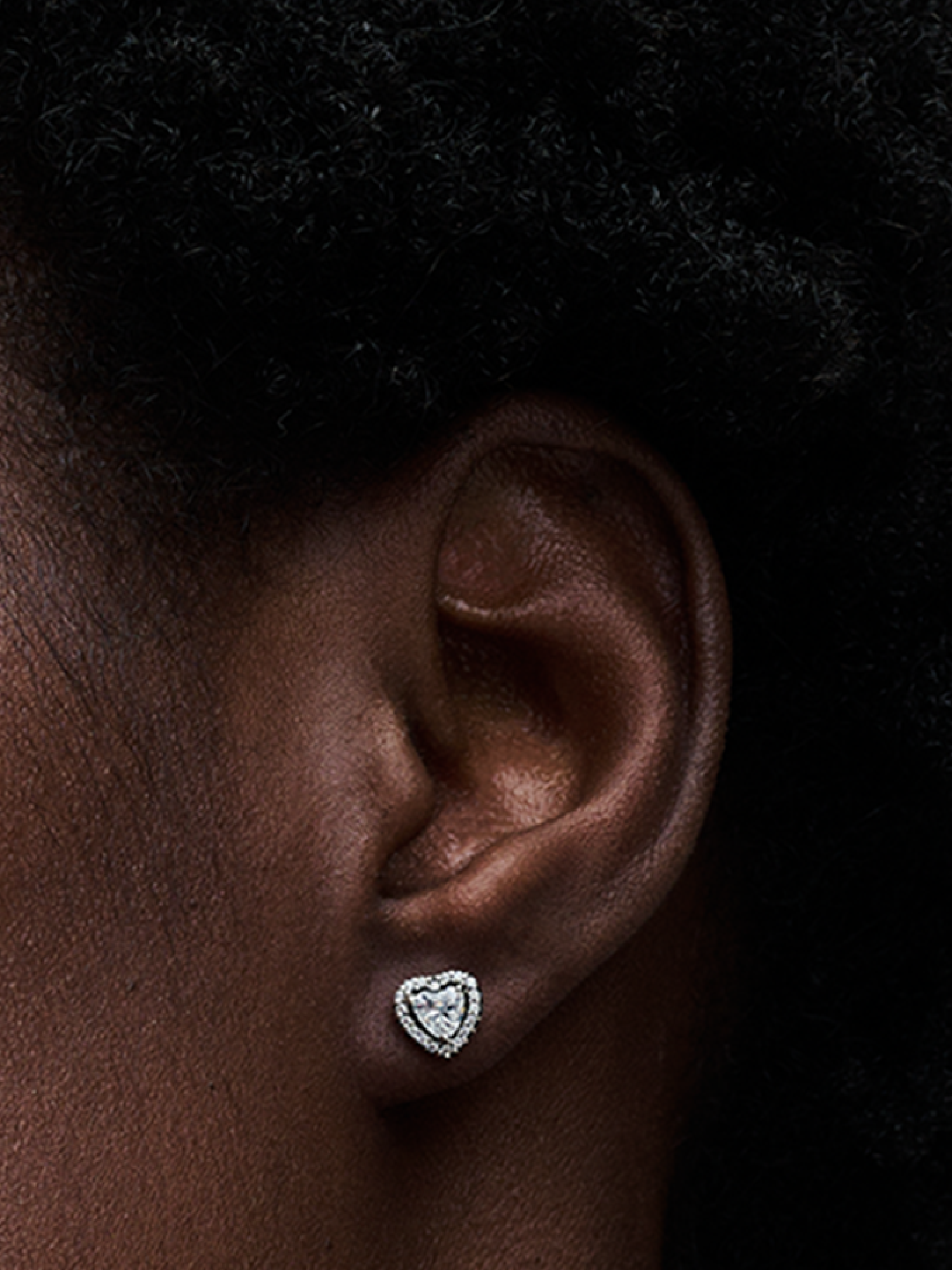 Elevated Heart Stud Earrings