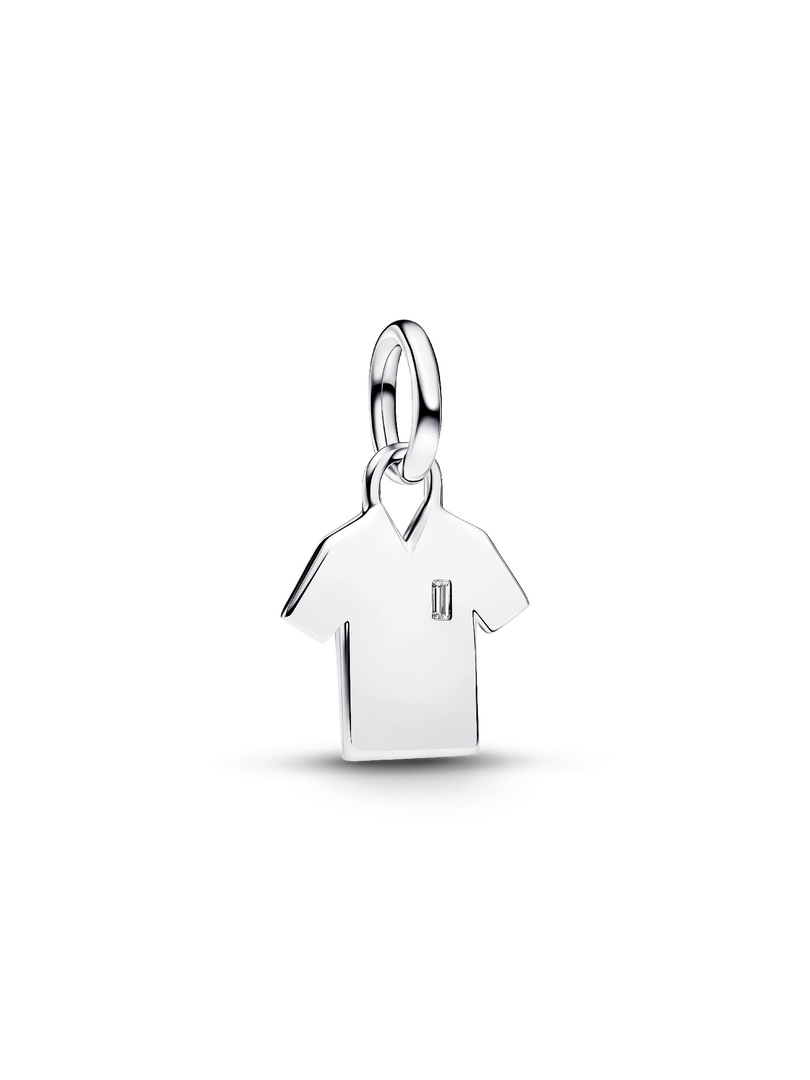 Engravable Soccer Shirt Dangle Charm