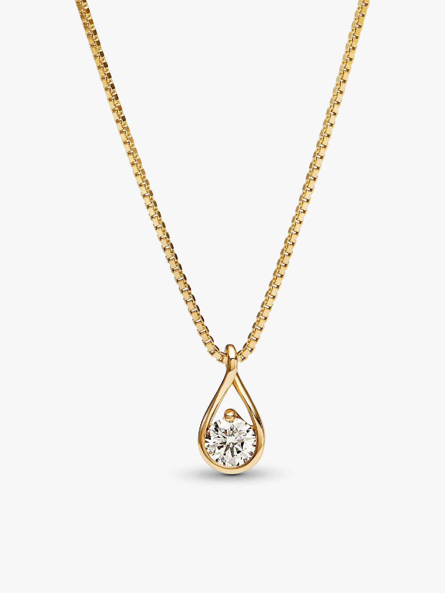 Collier avec pendentif à diamant cultivé en laboratoire Pandora Infinite