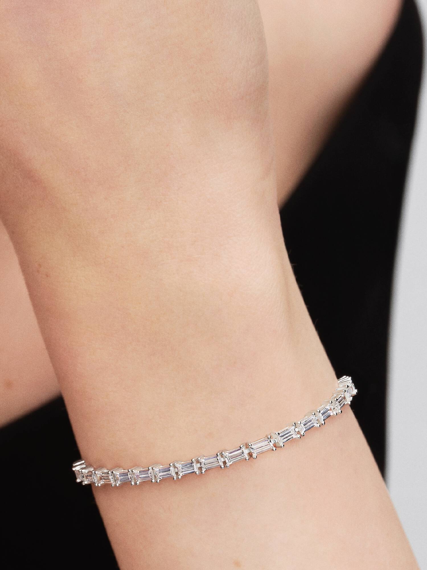 Bracelet tennis Baguette scintillante