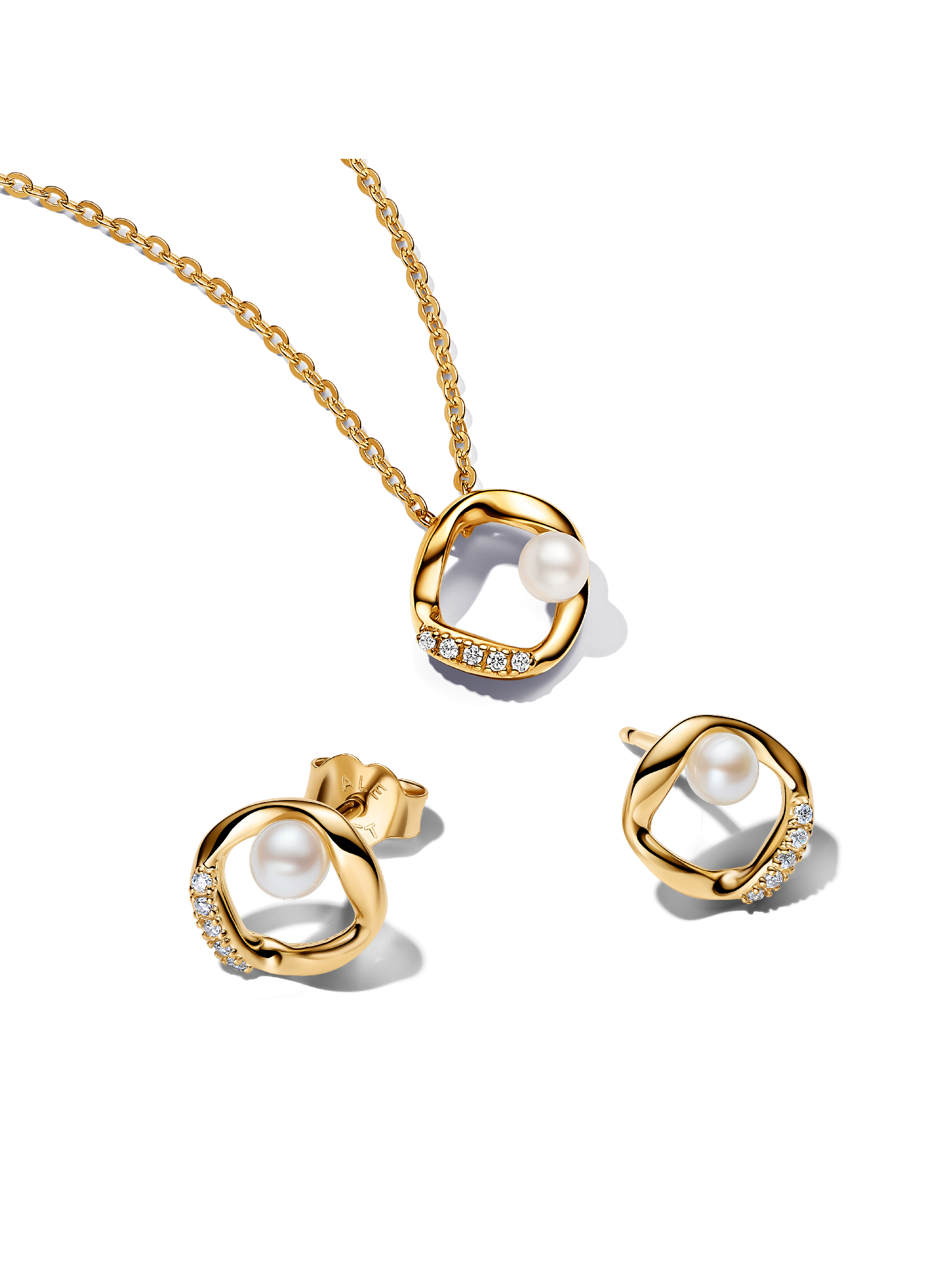 Organic Sparkle and Pearl Jewellery Gift Set
