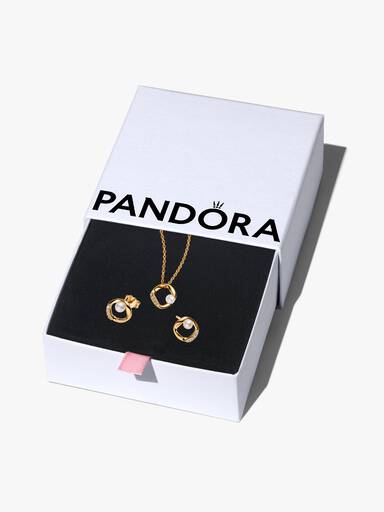 Organic Sparkle and Pearl Jewellery Gift Set