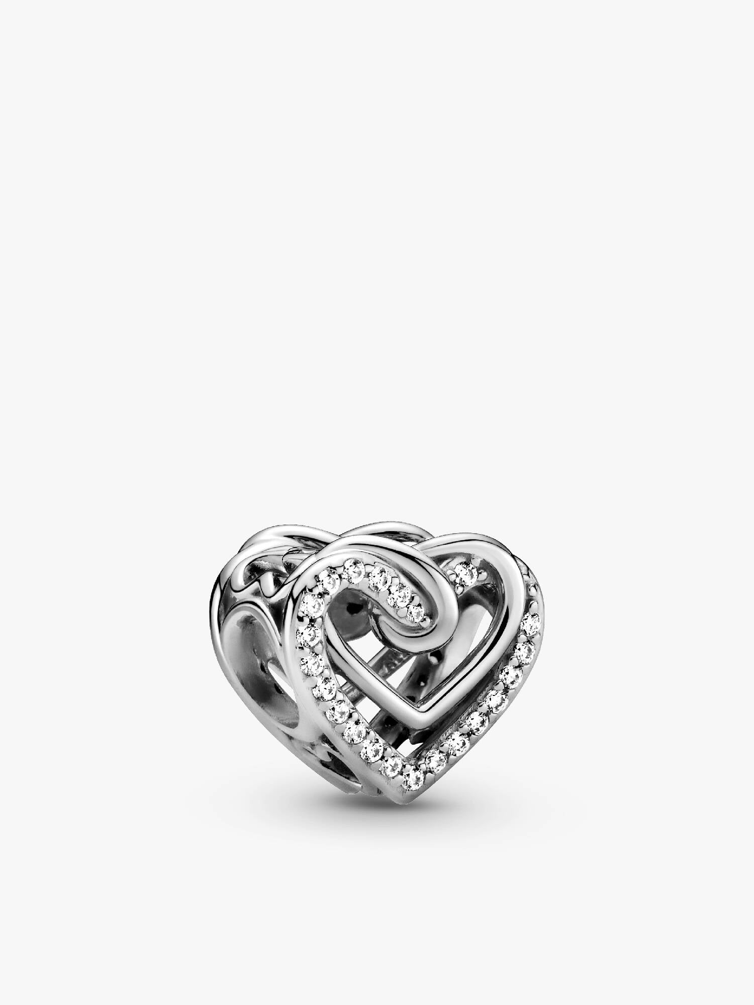 FINAL SALE - Sparkling Entwined Hearts Charm