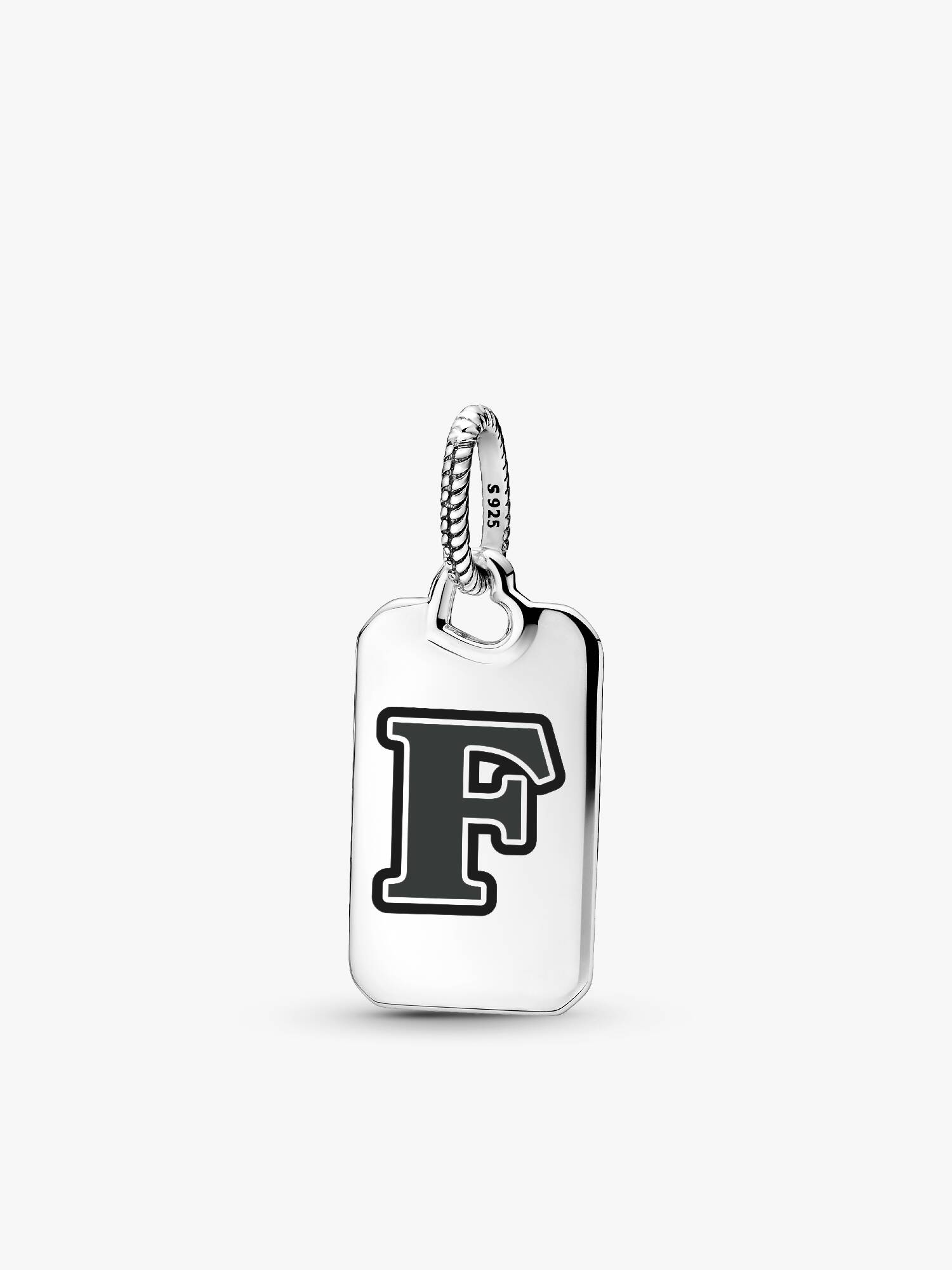 Letter F Rectangle Pendant
