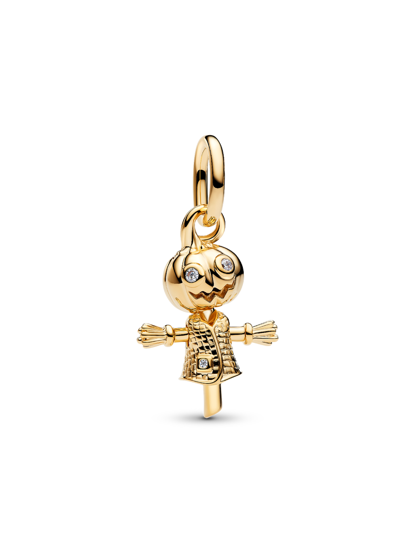 Pumpkin Scarecrow Dangle Charm
