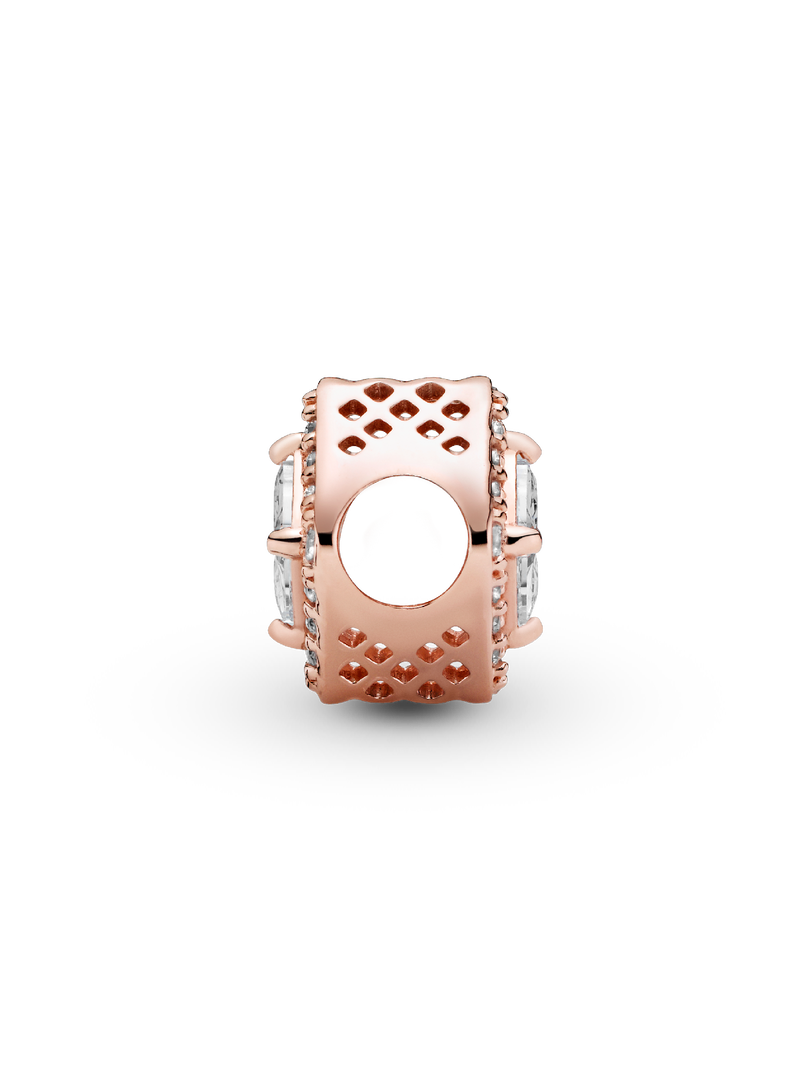 Square Sparkle Halo Charm