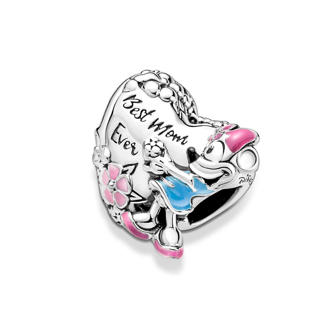 Disney Parks Best Mom Ever Minnie Mouse Heart Charm