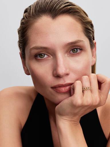 Pavé Cuban Chain Ring