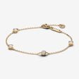 Pandora Era Bezel Lab-grown Diamond Station Chain Bracelet 0.40 carat tw 14k Gold