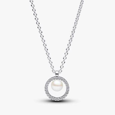 Treated Freshwater Cultured Pearl & Pavé Jewellery Gift Set
