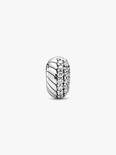 FINAL SALE - Pavé Snake Chain Pattern Clip Charm
