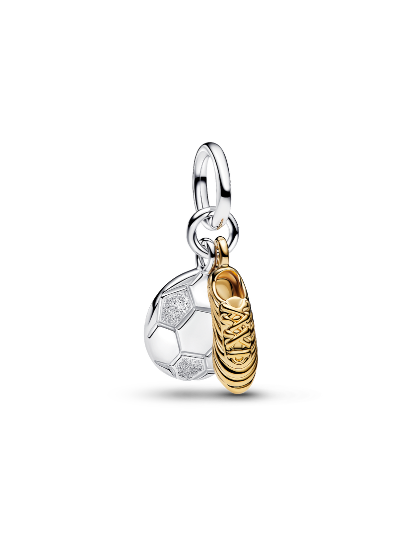 Soccer Shoe Double Dangle Charm