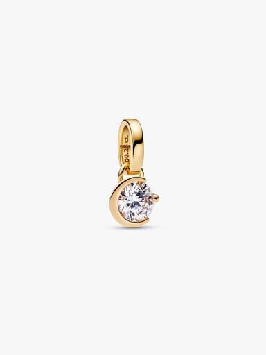Pendentif à diamant cultivé en laboratoire en forme de lune Pandora Talisman
