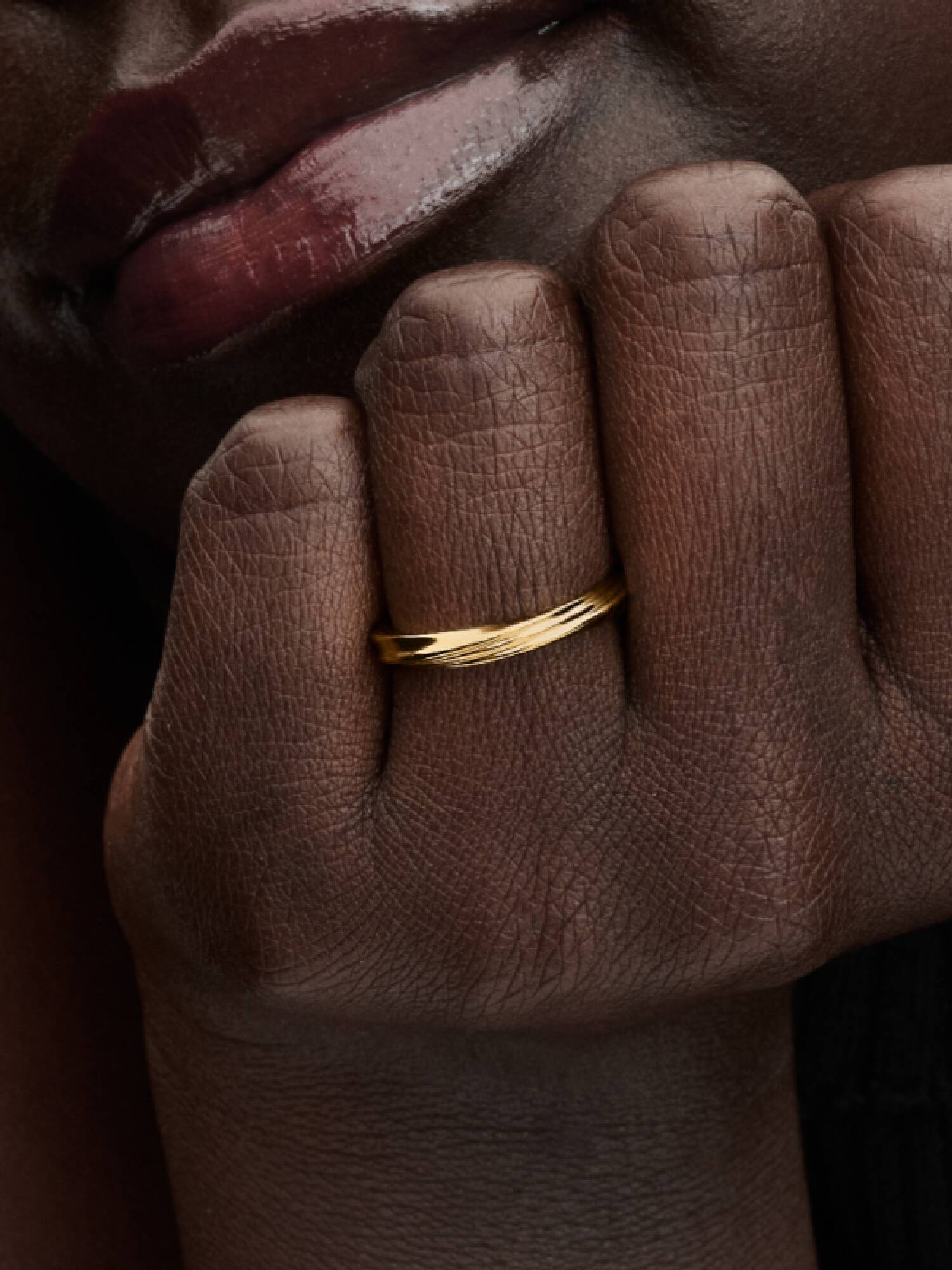 Bague torsadée