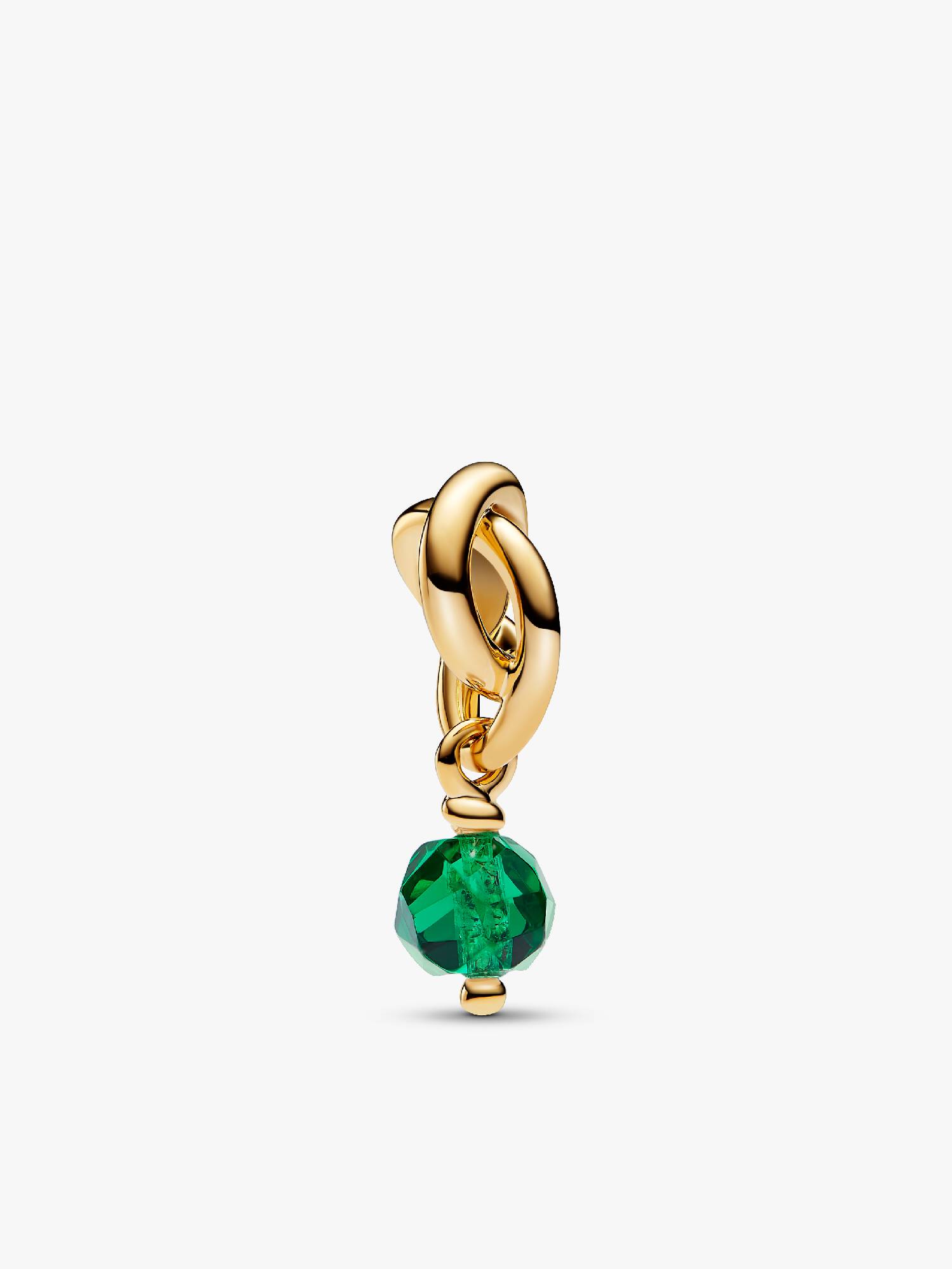 Charm-pendentif Cercle éternel vert royal de mai