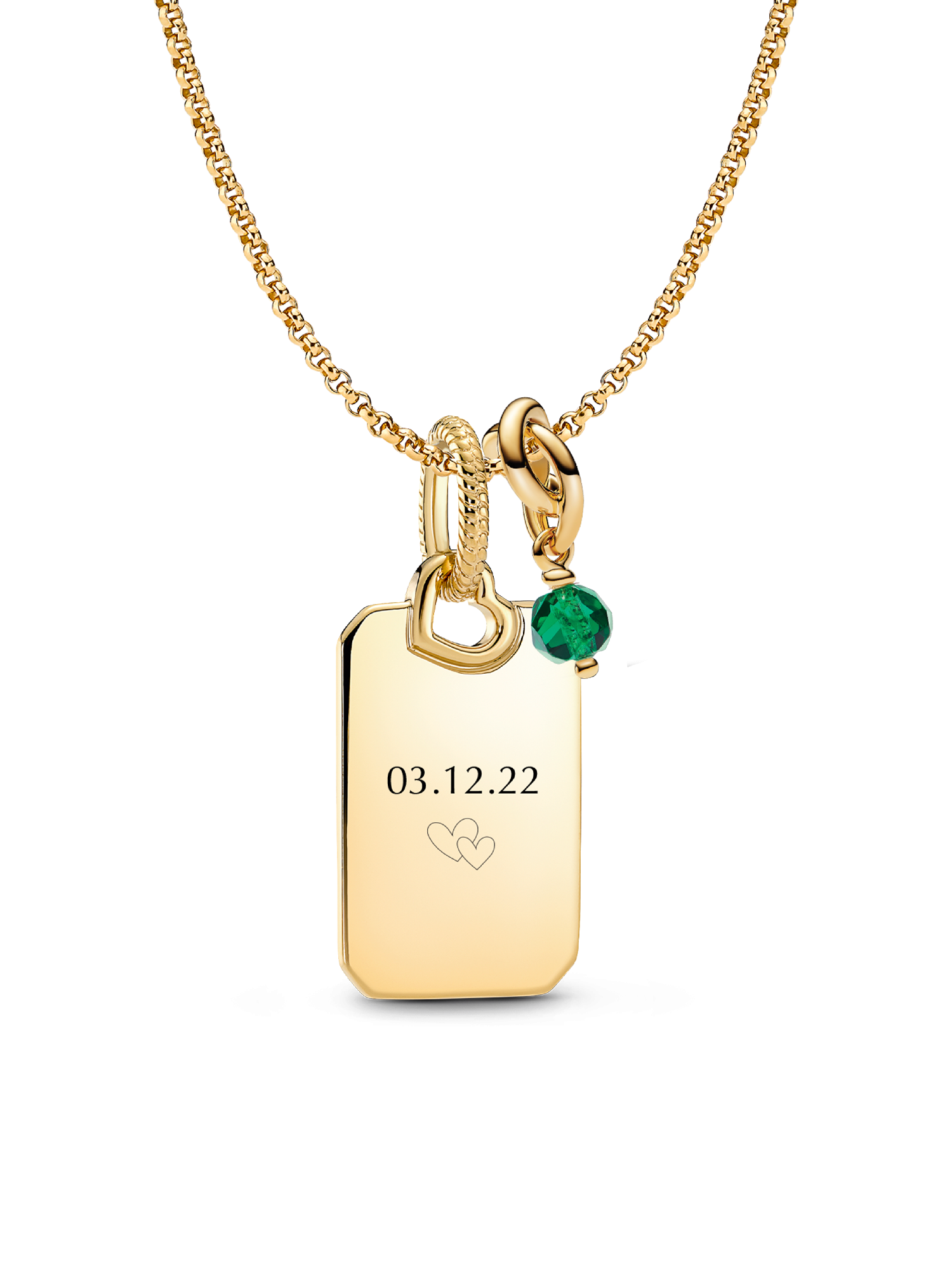 May Eternity Circle Engravable Pendant Necklace
