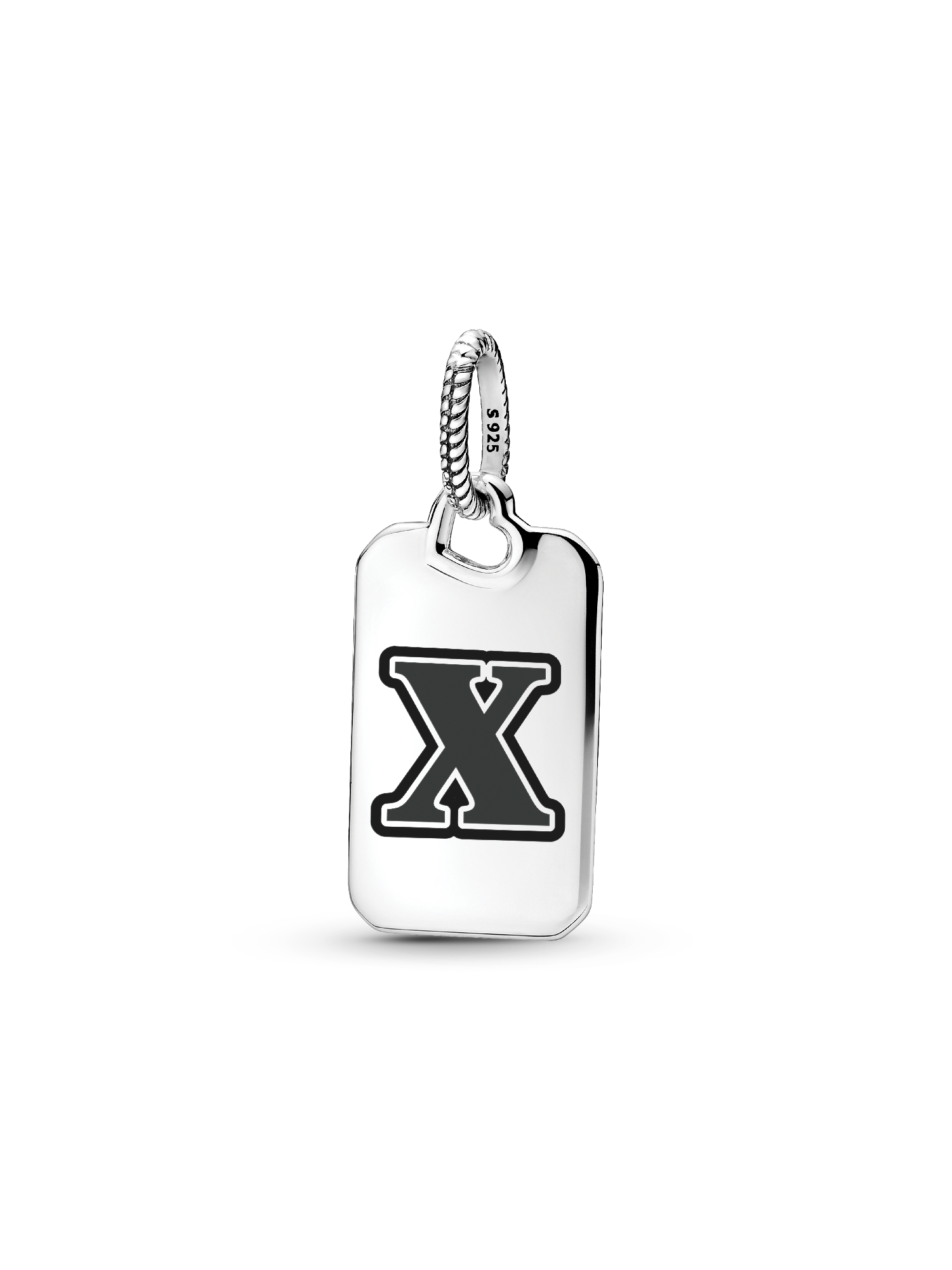 Letter X Rectangle Pendant