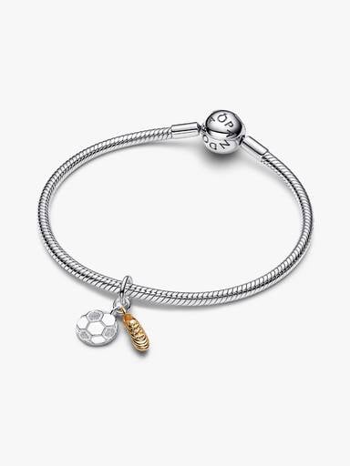 Charm-pendentif double Crampon de soccer