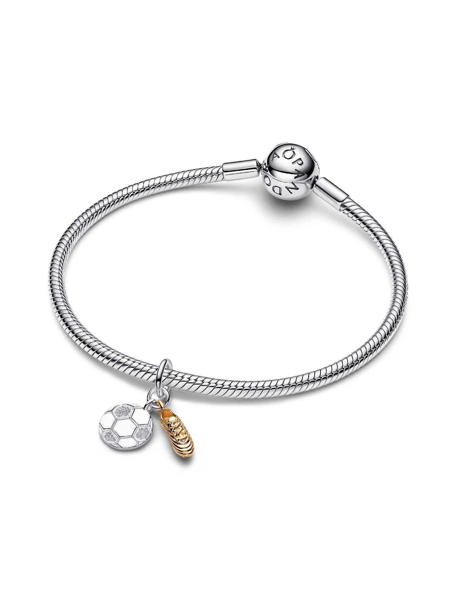 Soccer Shoe Double Dangle Charm