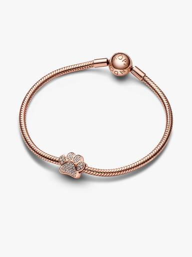 VENTE FINALE - Charm Empreinte de patte scintillante