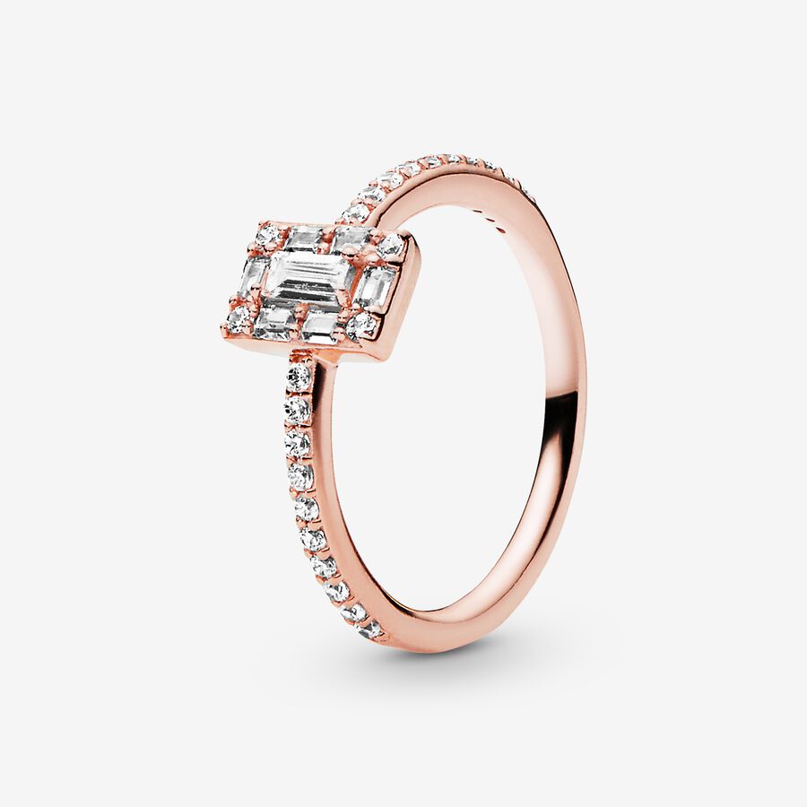 FINAL SALE - Shimmering Knot Ring, Rose gold plated