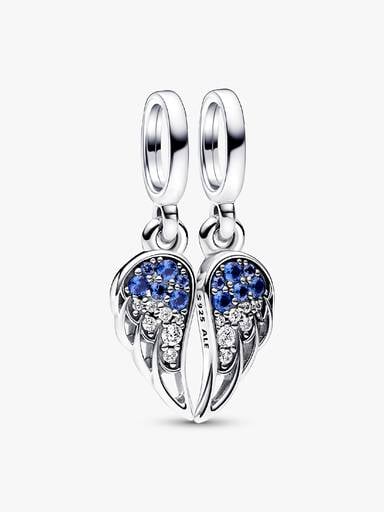 Charm-pendentif séparable Ailes d’ange scintillantes