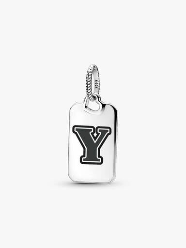 Pendentif rectangulaire lettre Y