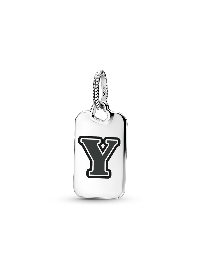 Letter Y Rectangle Pendant