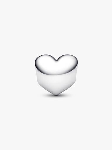 Engravable July True Red Stone Heart Charm