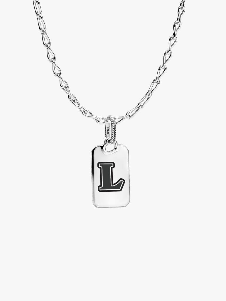 Letter L Rectangle Pendant